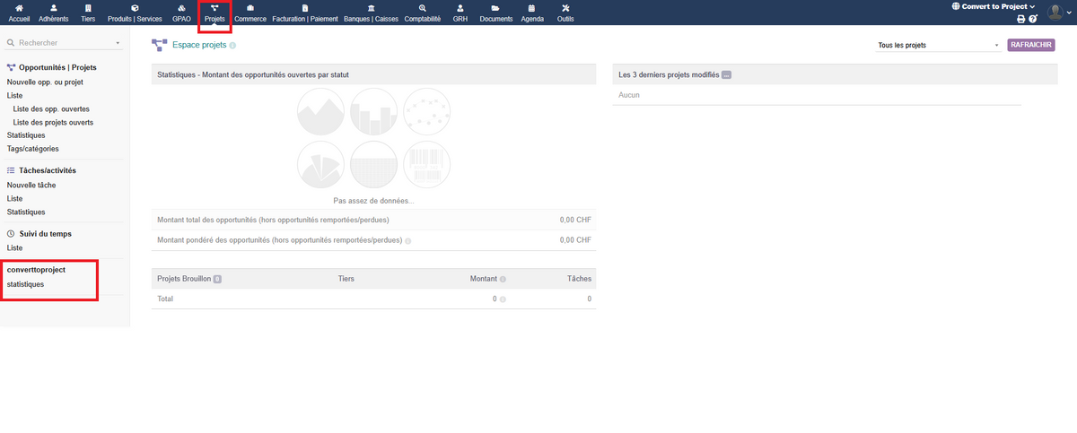 Convert to Project | Dolibarr MarketPlace