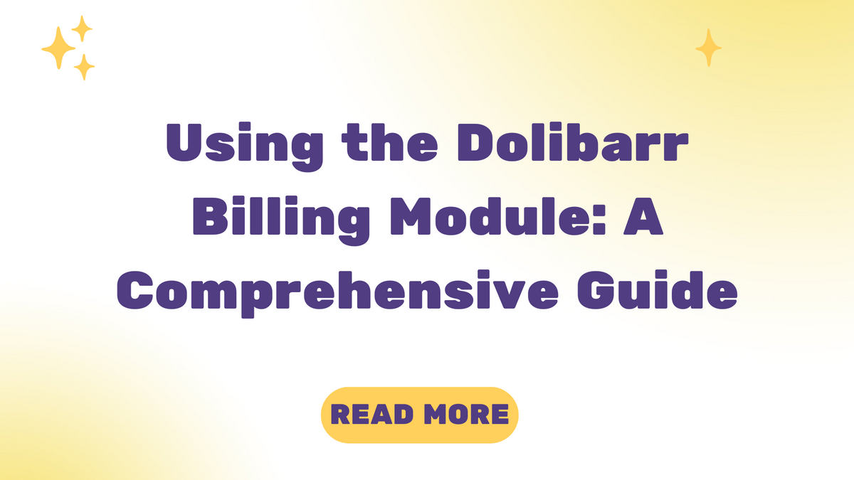Using the Dolibarr Billing Module: A Comprehensive Guide | Dolibarr ...