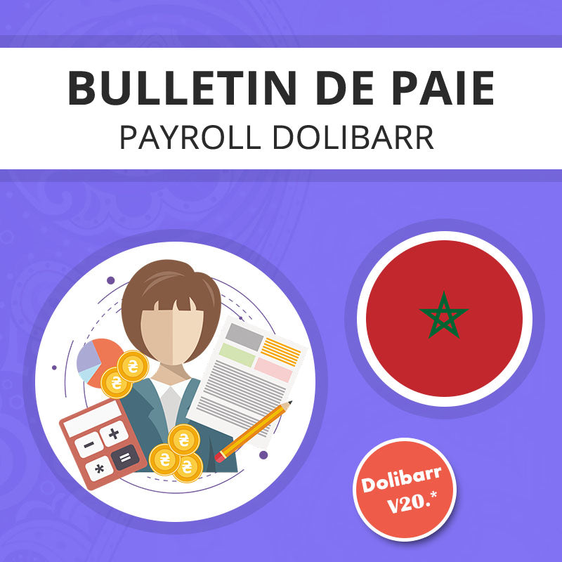 Morocco payslip template Dolibarr