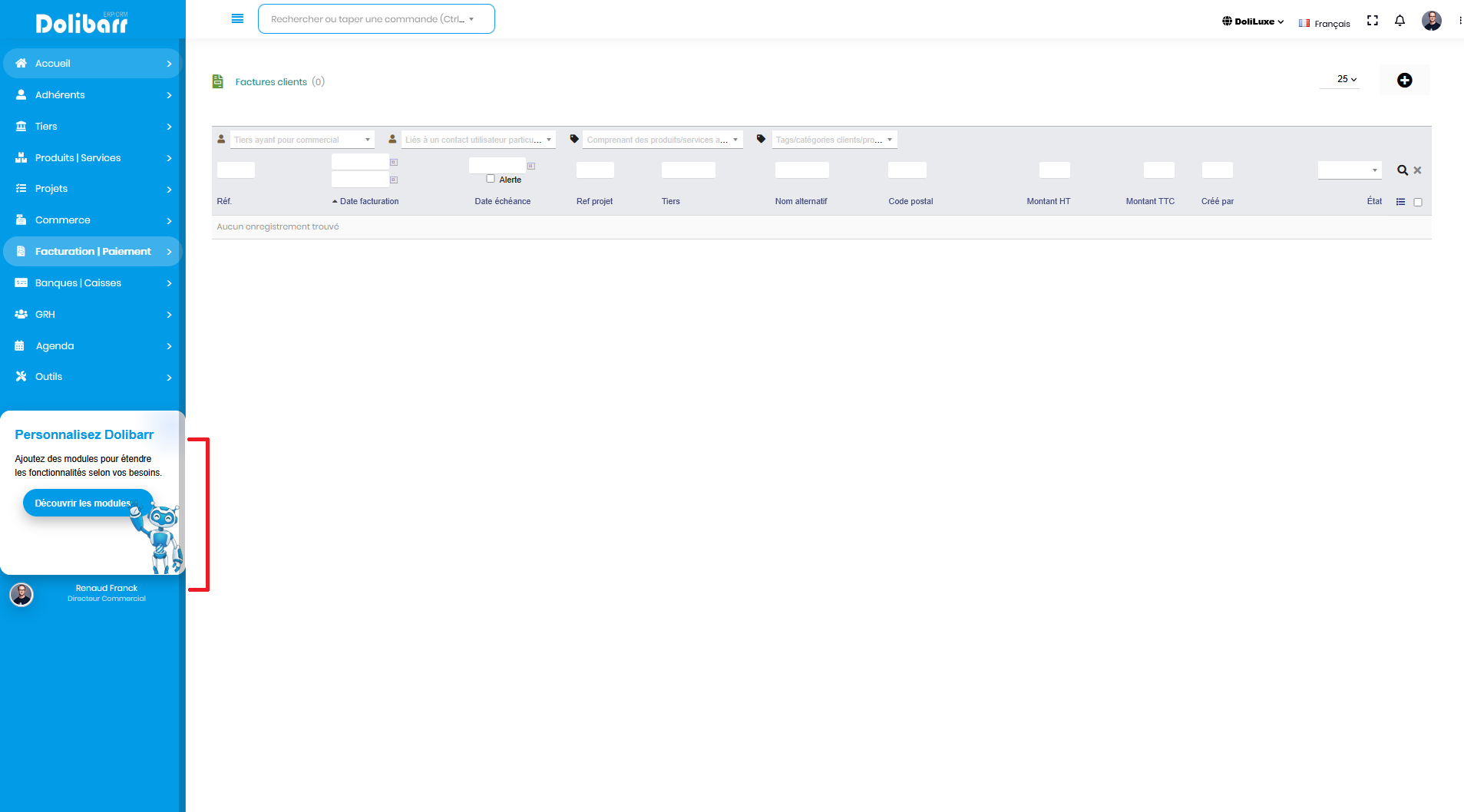 DoliLuxe – Le thème bleu premium inspiré de SAP pour Dolibarr ERP & CRM ...