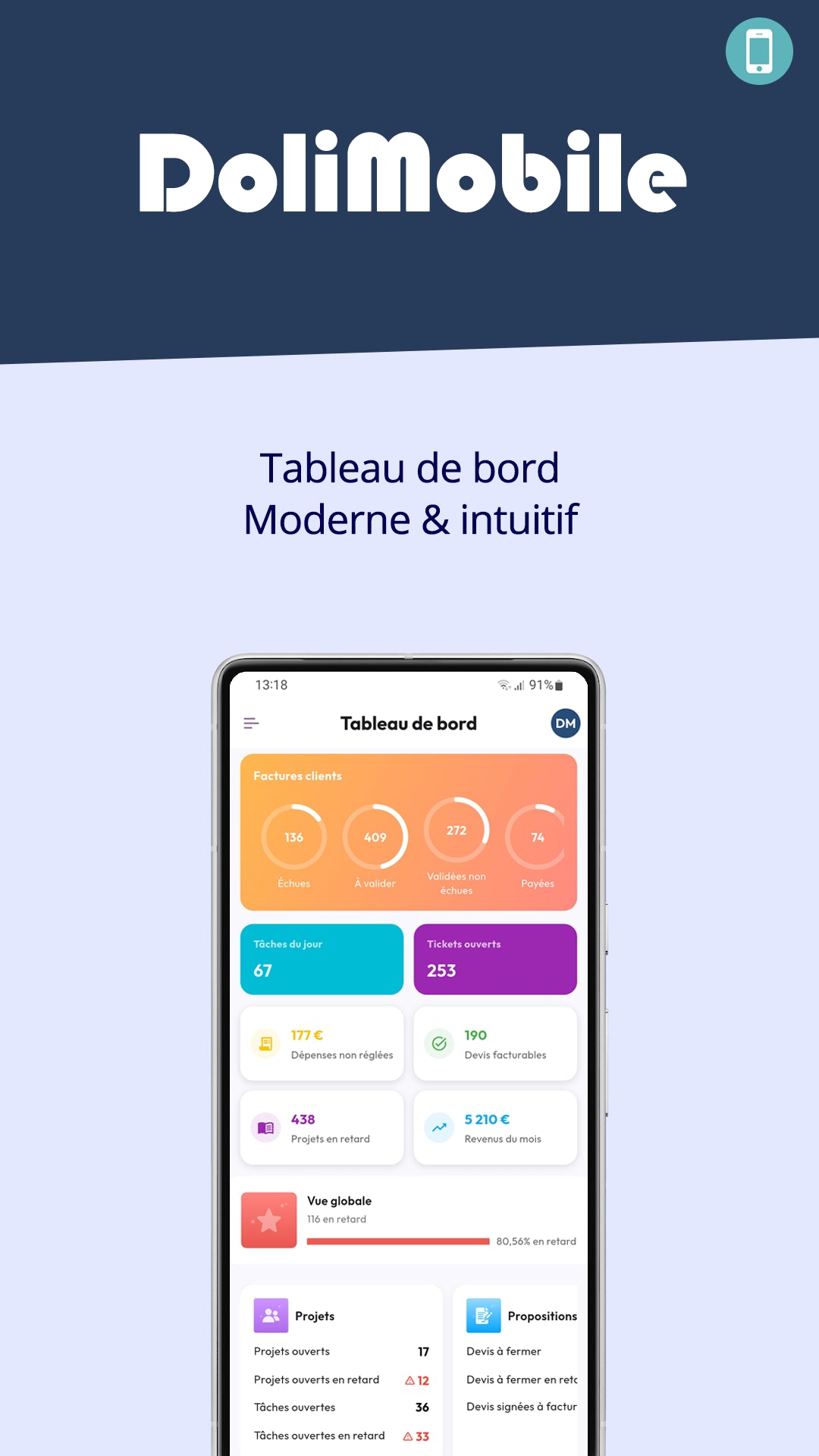 DoliMobile - Mobile Application for Dolibarr ERP/CRM