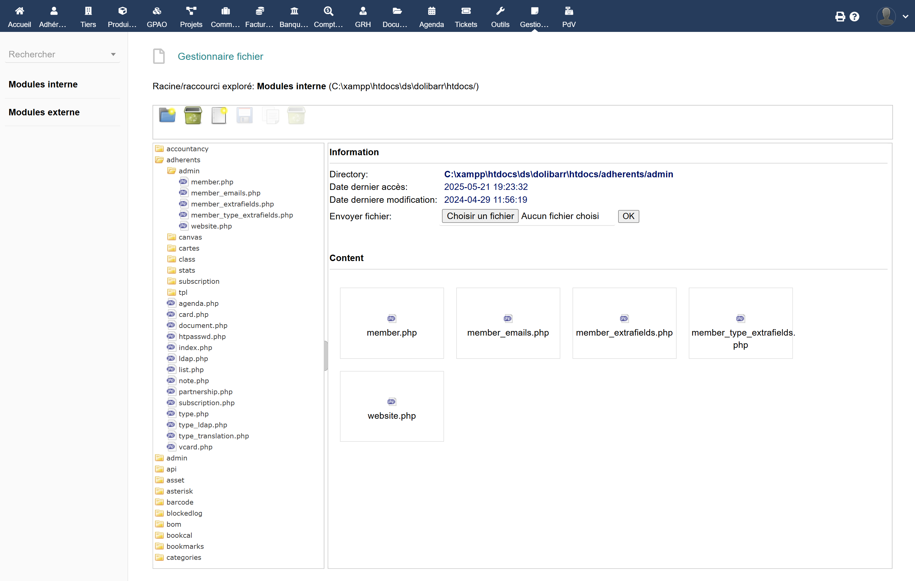 Dolibarr File Manager