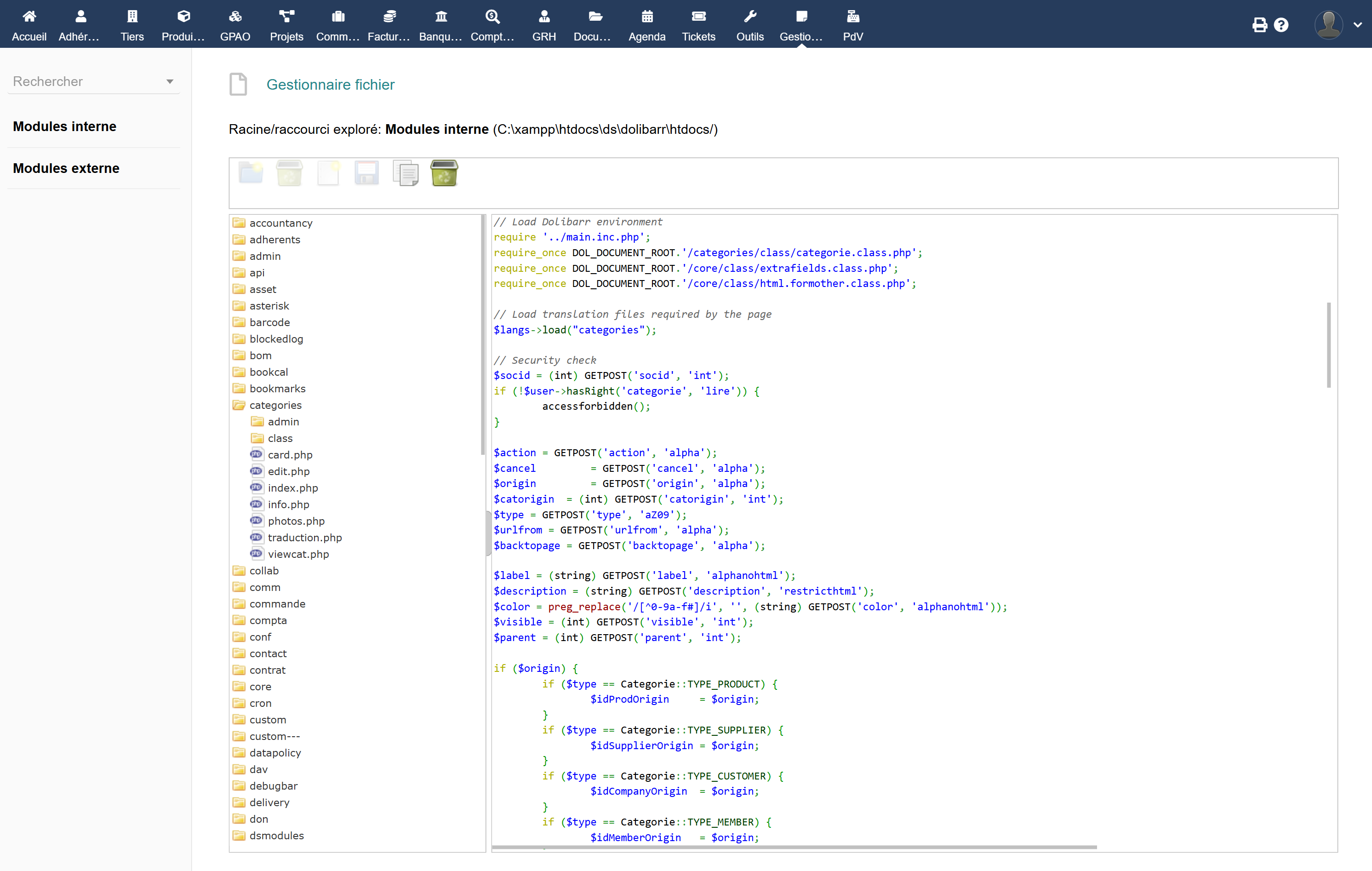 Dolibarr File Manager