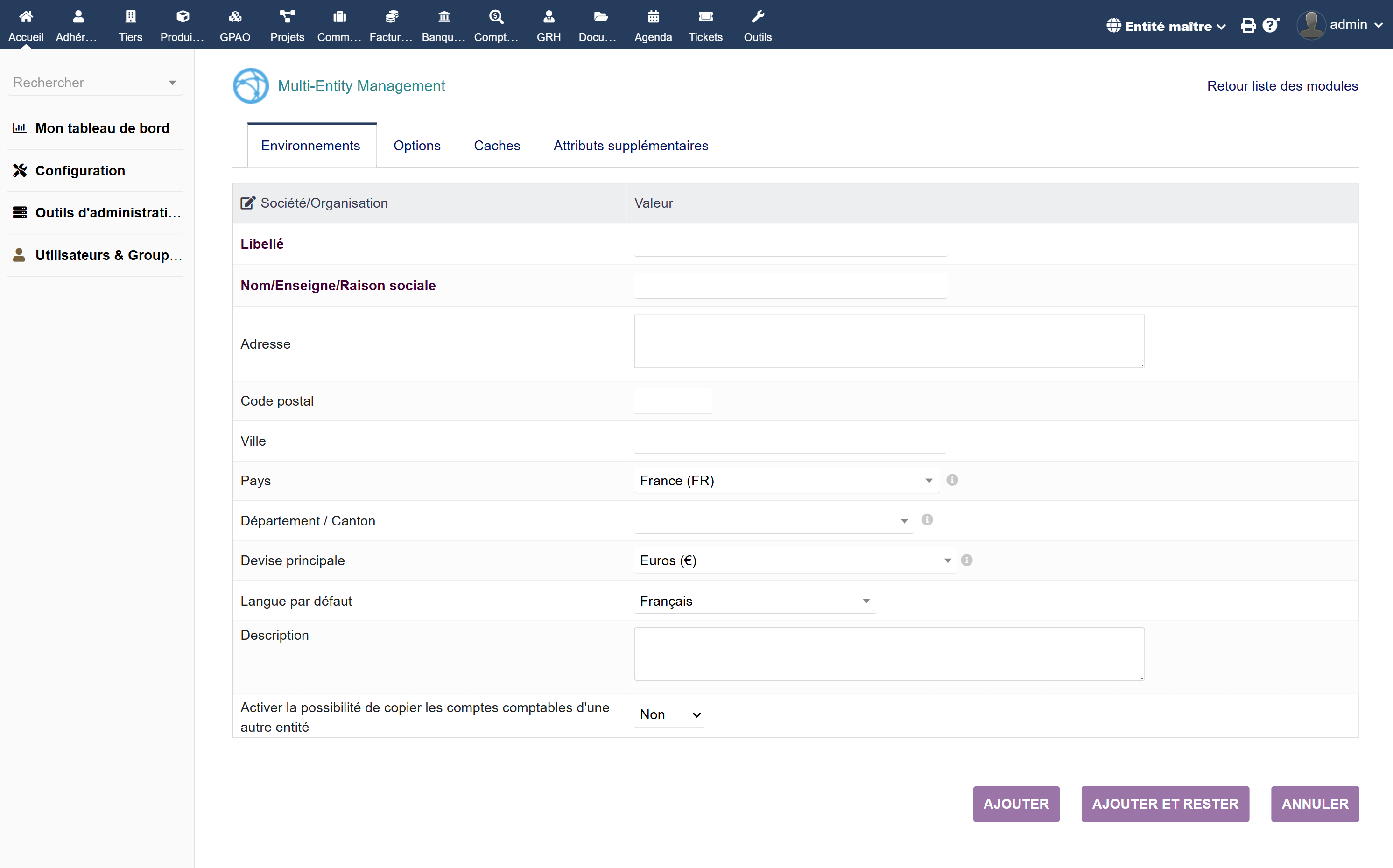 Multi Entity Management