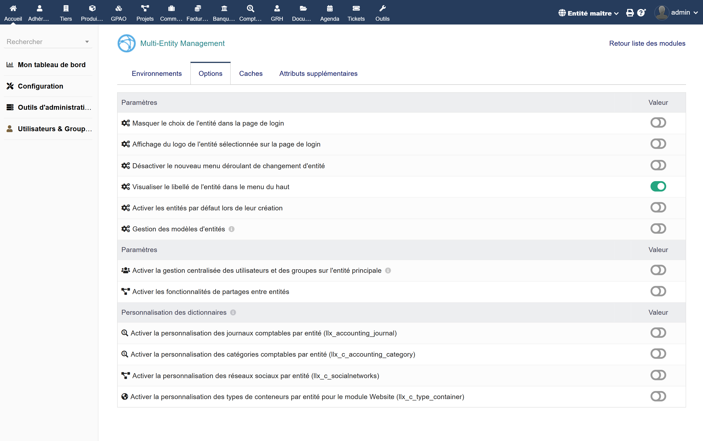 Multi Entity Management