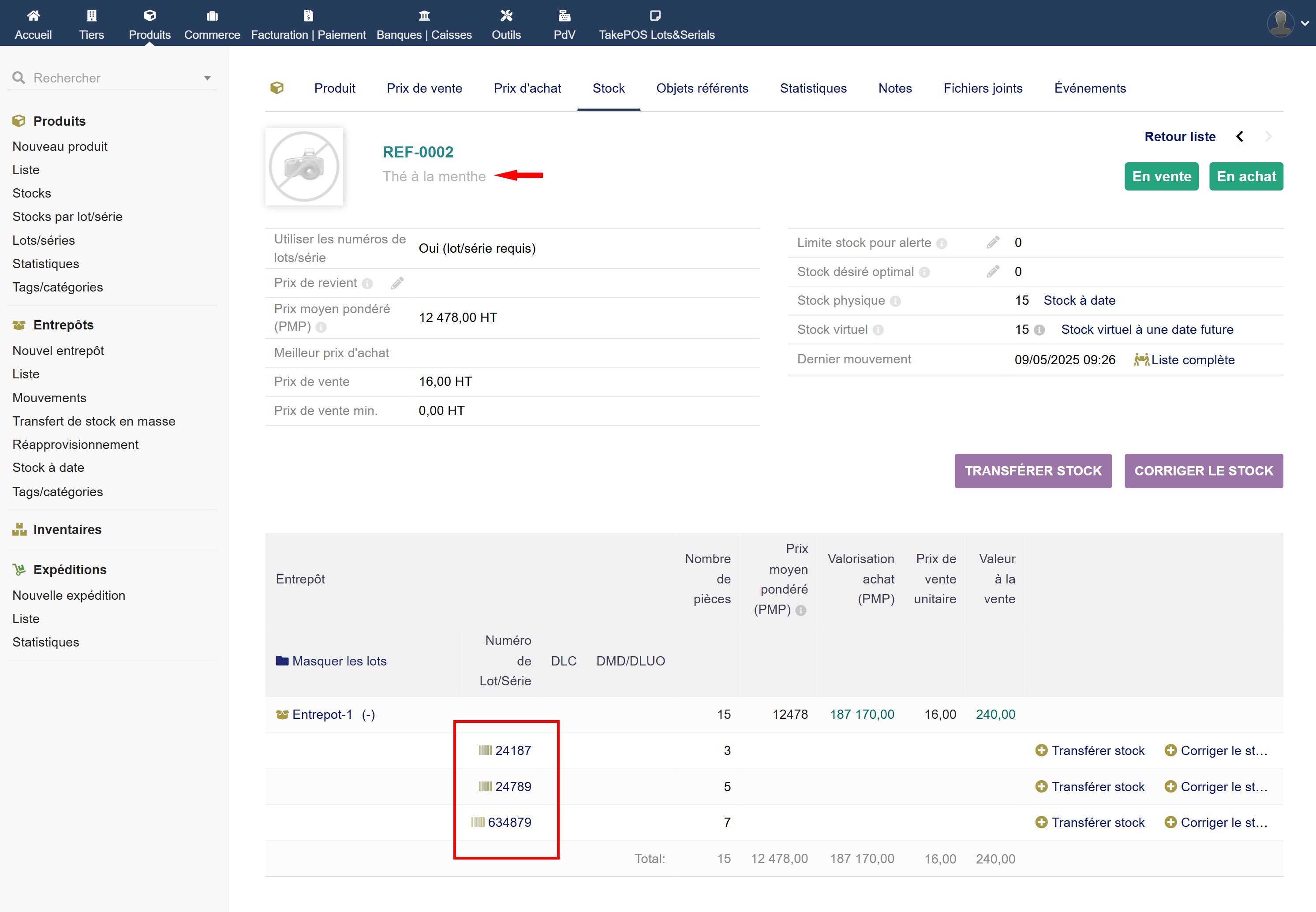 TakePOS Batch & Serial - Dolibarr MarketPlace