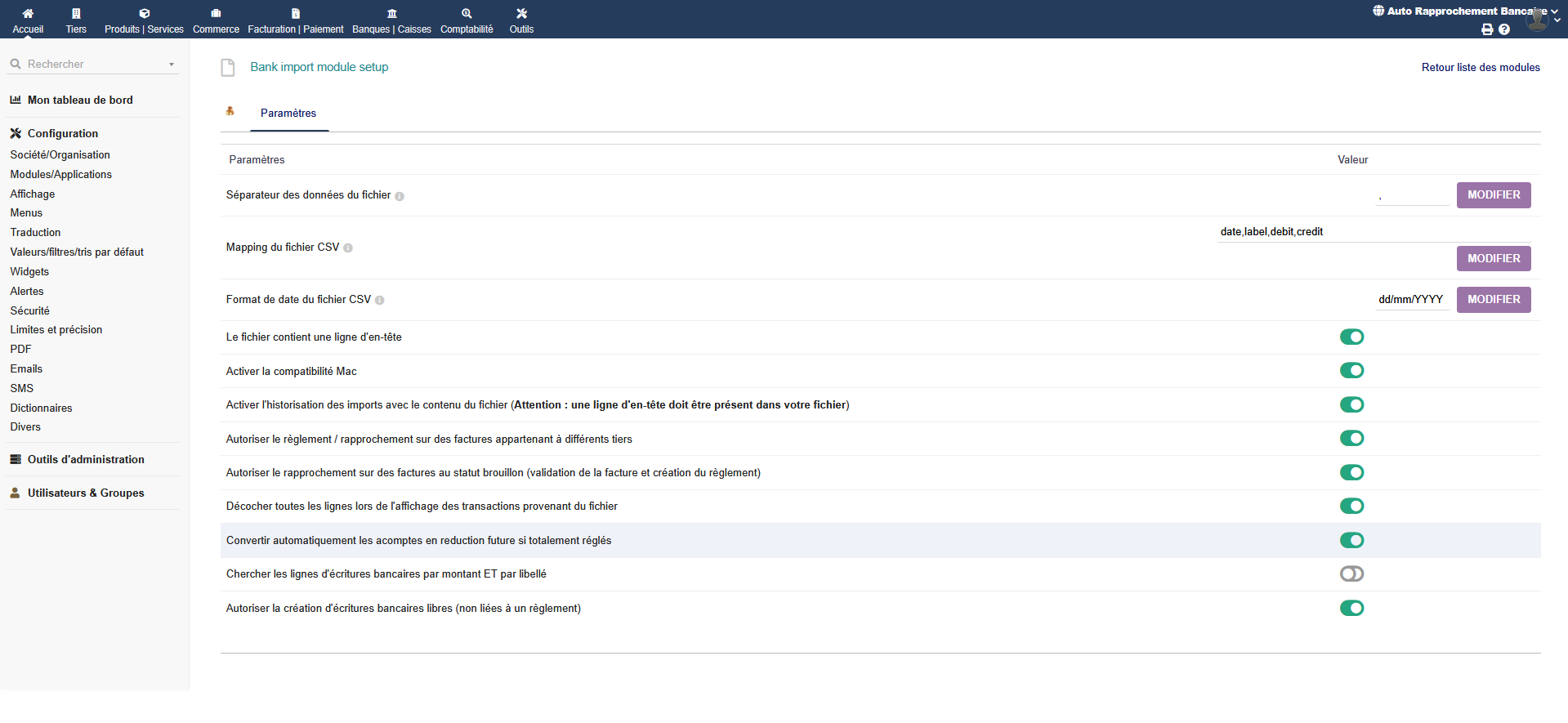 Auto Bank Reconciliation