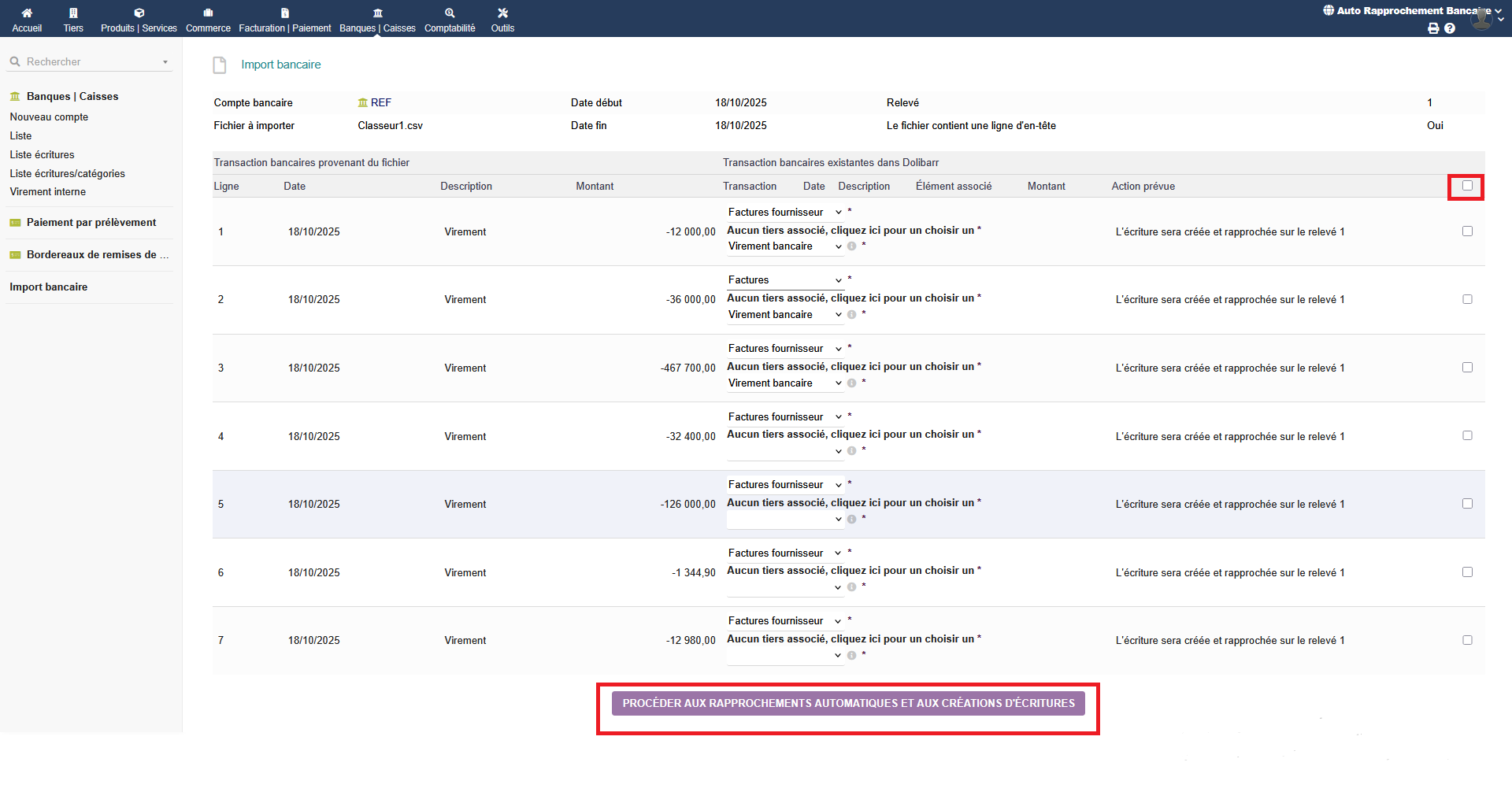 Auto Bank Reconciliation