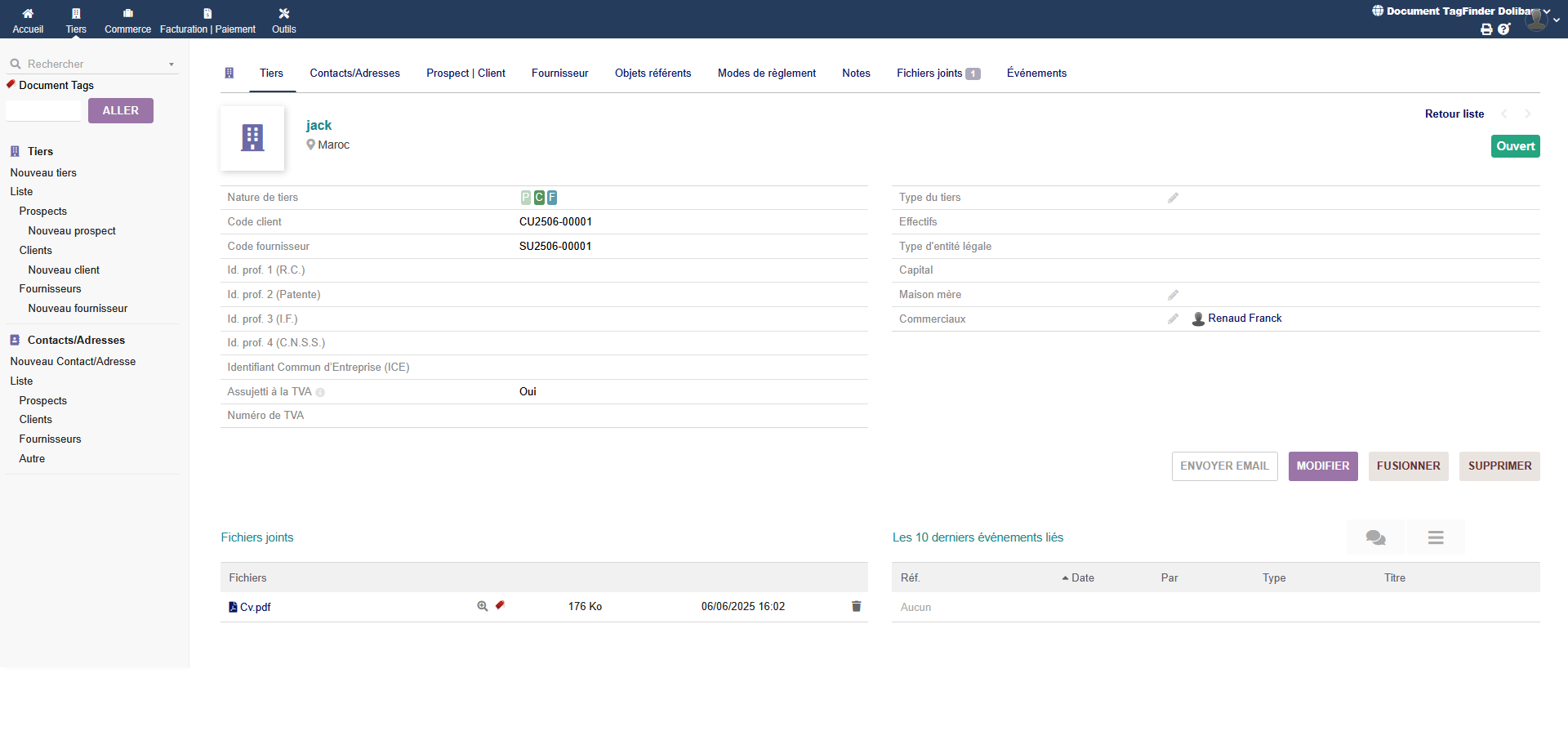 Document Tag Finder Dolibarr
