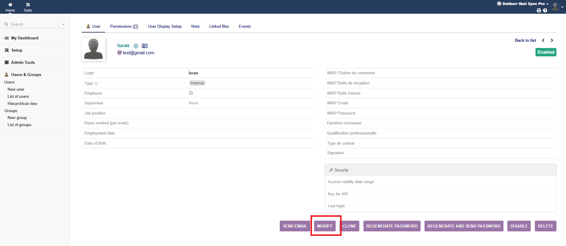 Dolibarr Mail Sync Pro