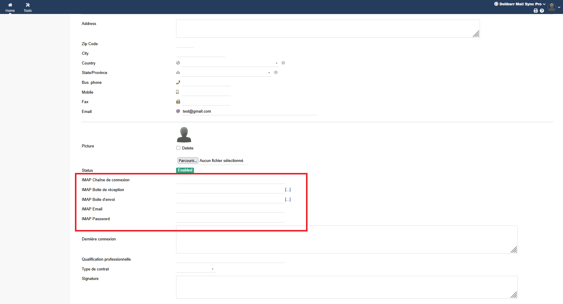 Dolibarr Mail Sync Pro