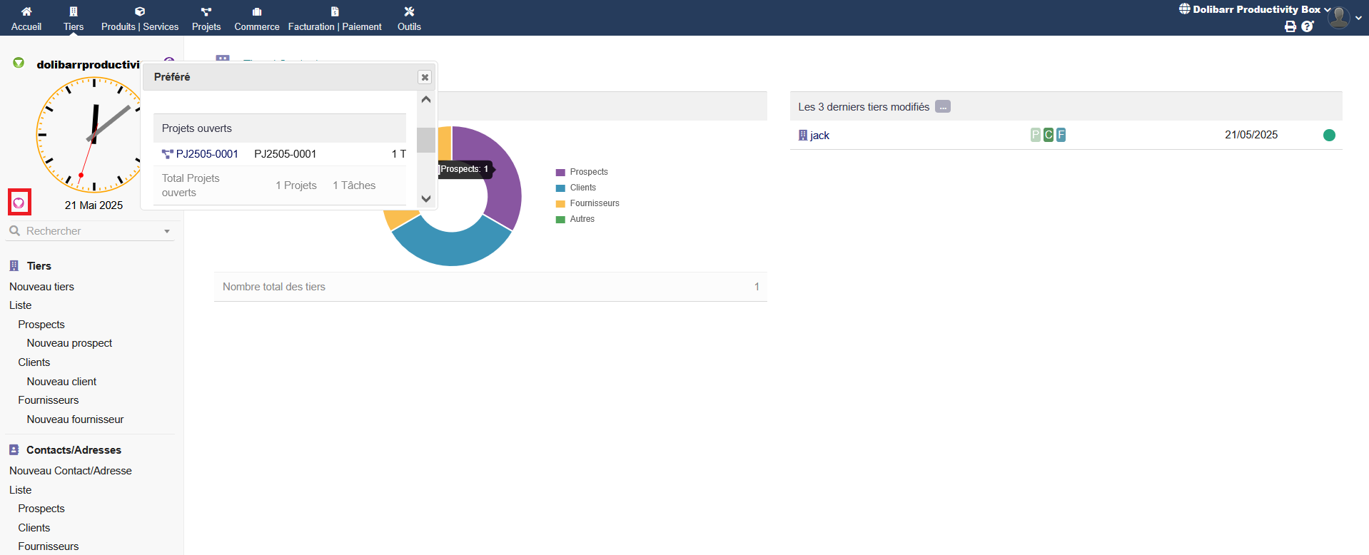 Dolibarr Productivity Box