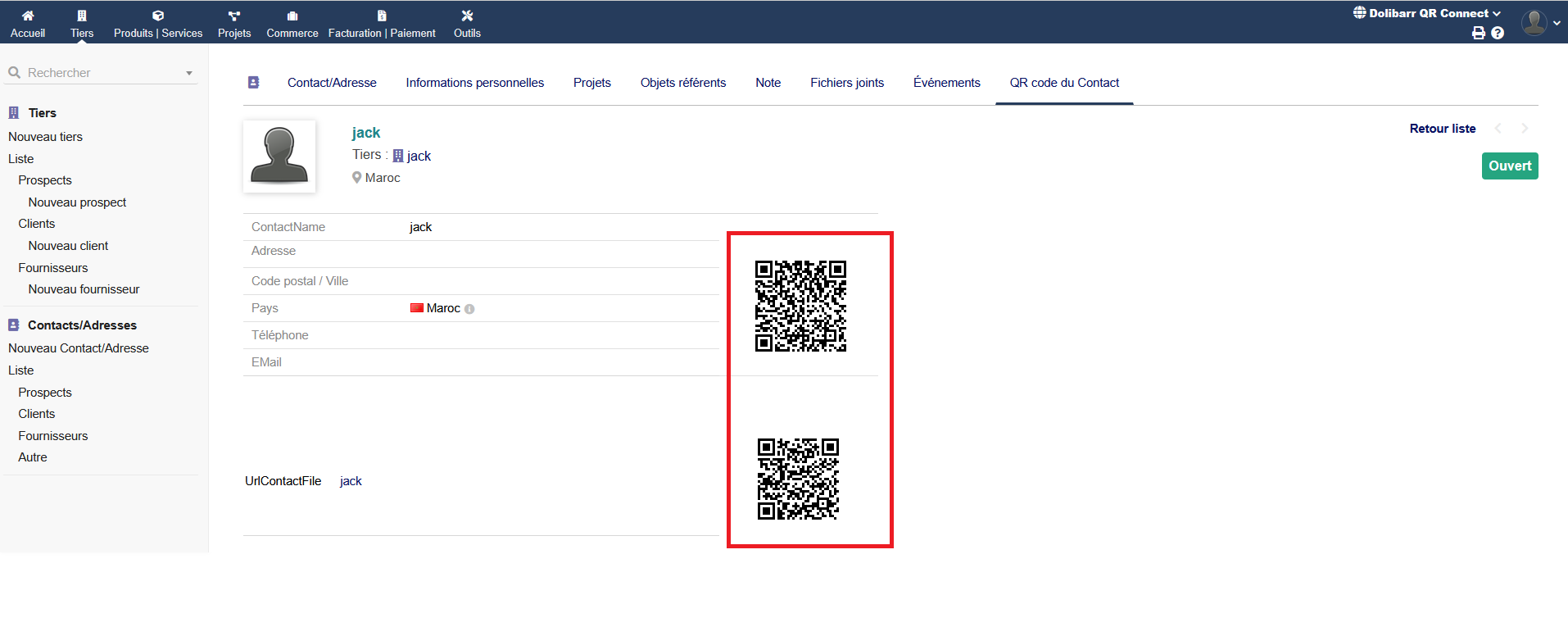 Dolibarr QR Connect