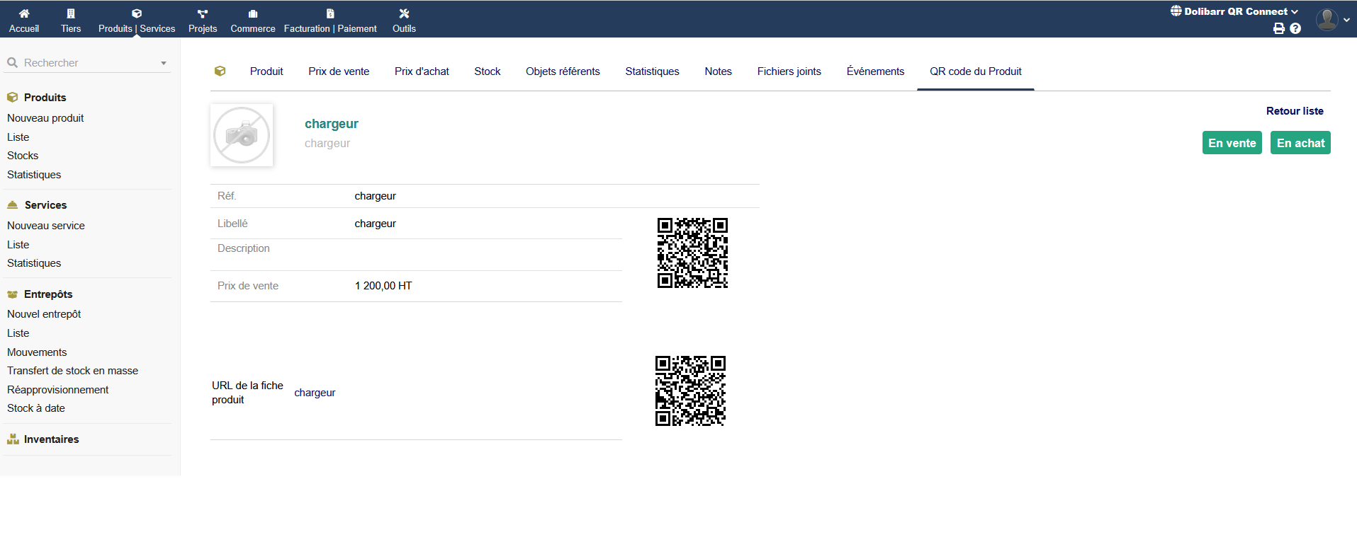 Dolibarr QR Connect