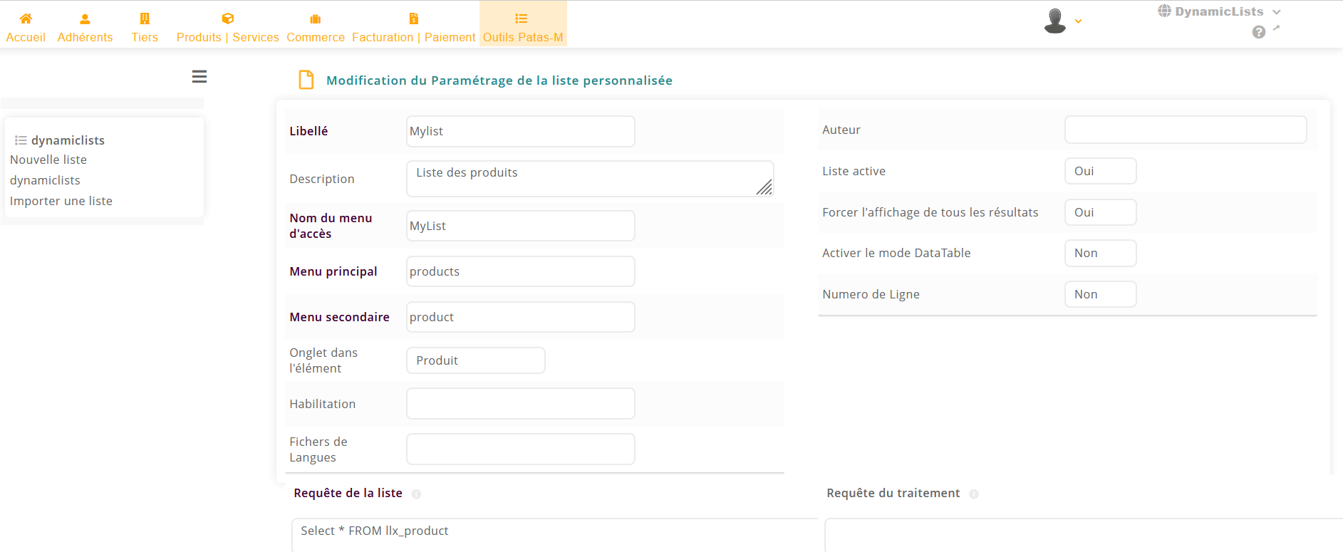 Dynamic Lists