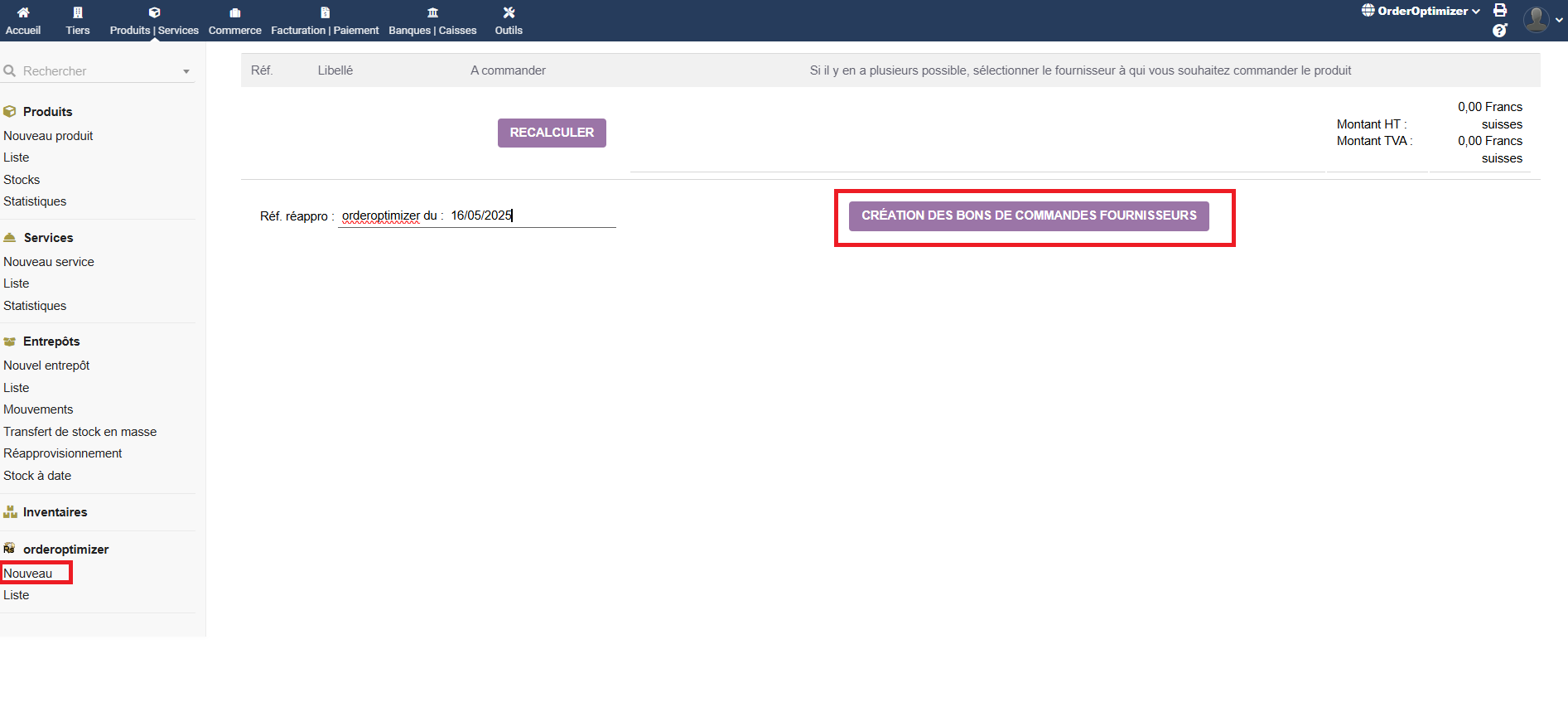 Order Optimizer