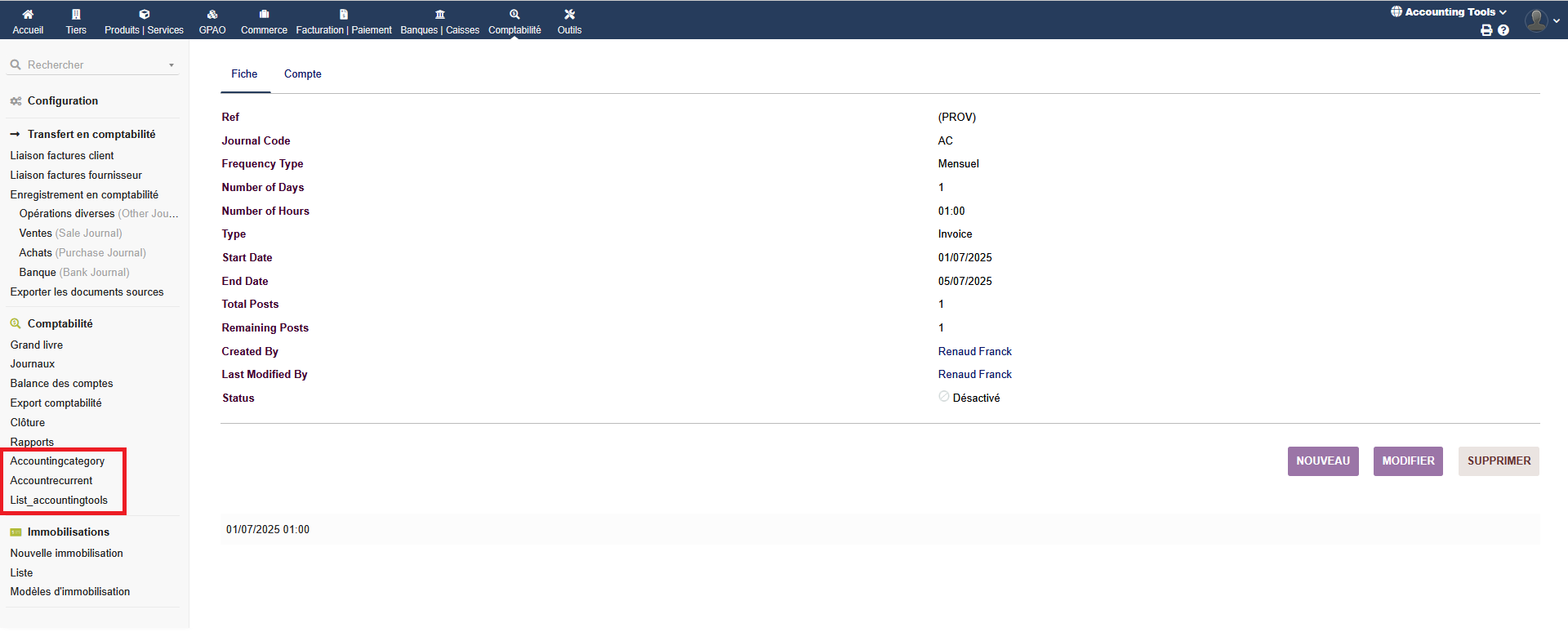Accounting Tools