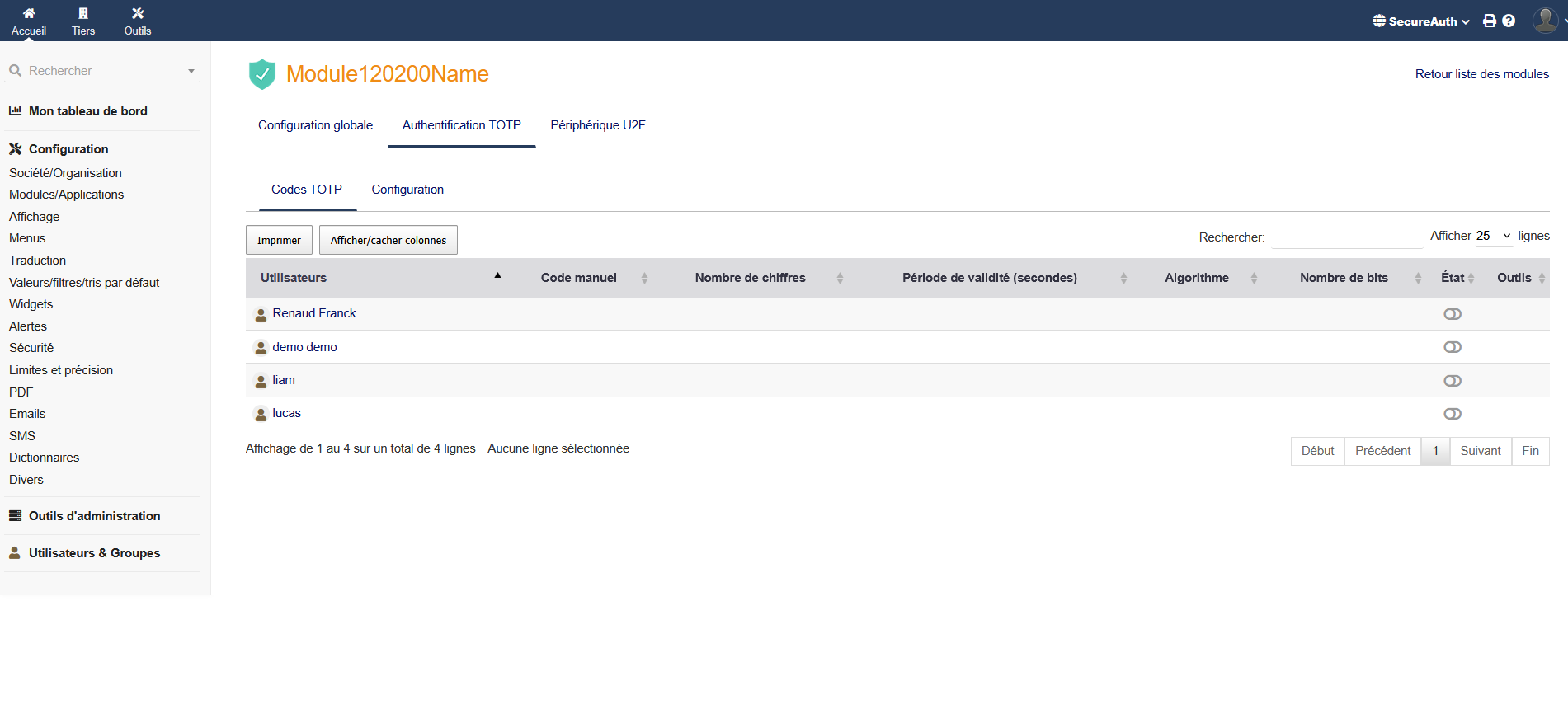 Secure Auth - Dolibarr MarketPlace