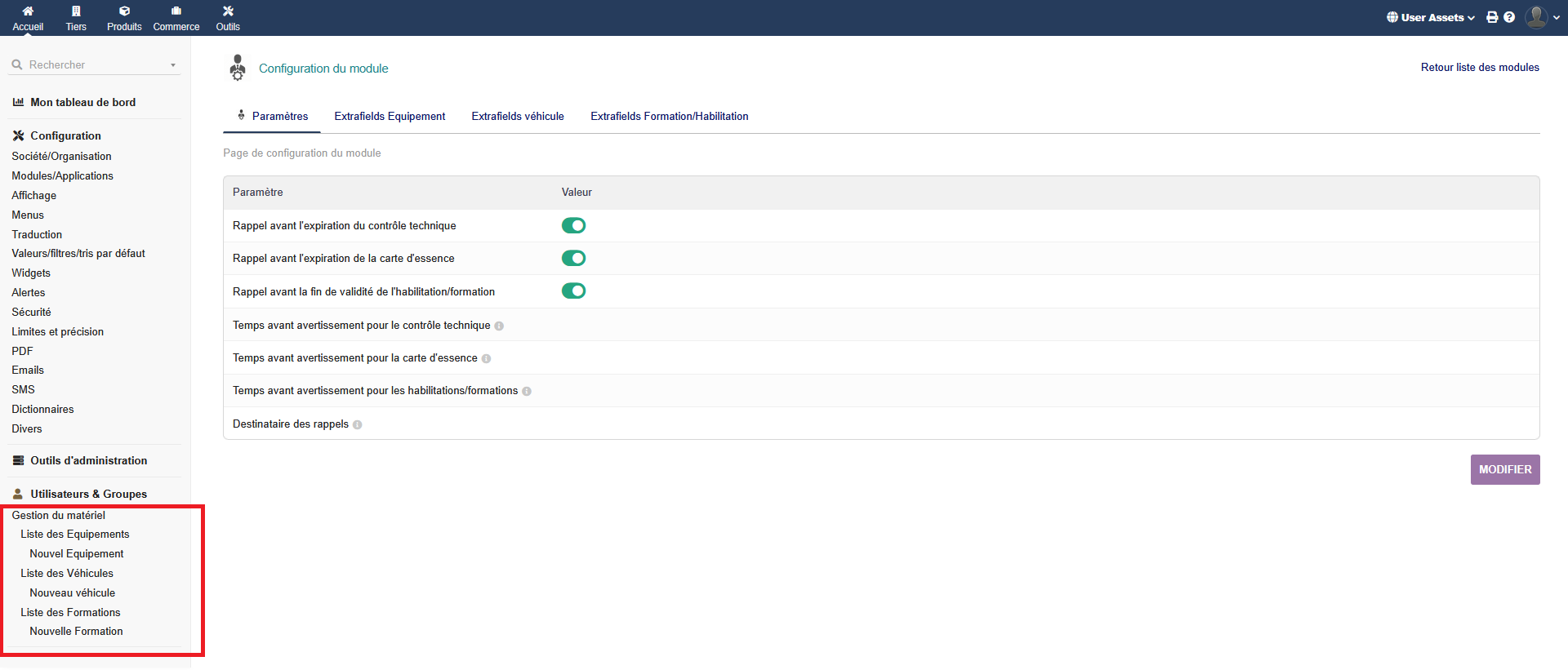 User Assets