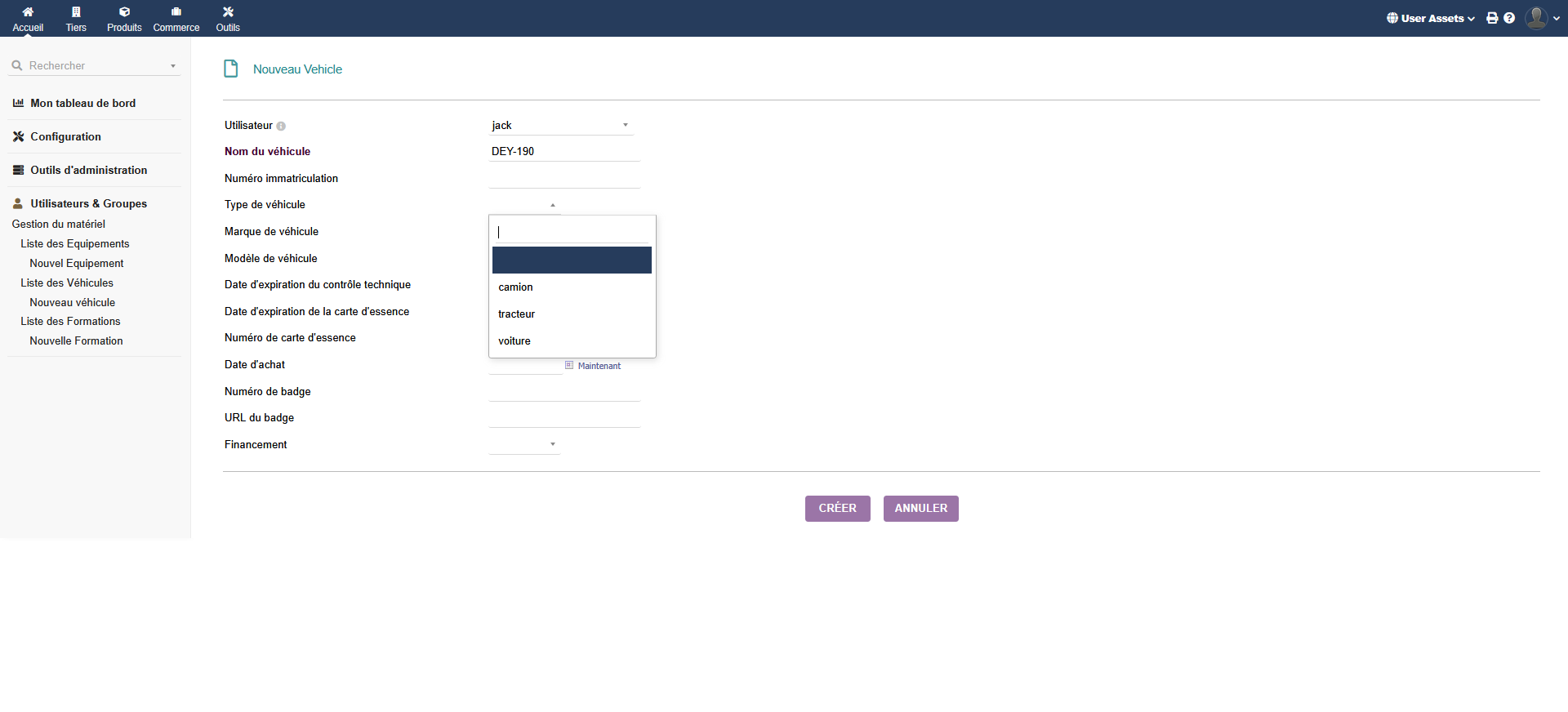 User Assets