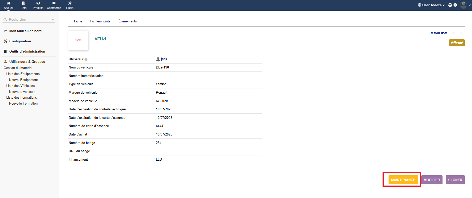 User Assets
