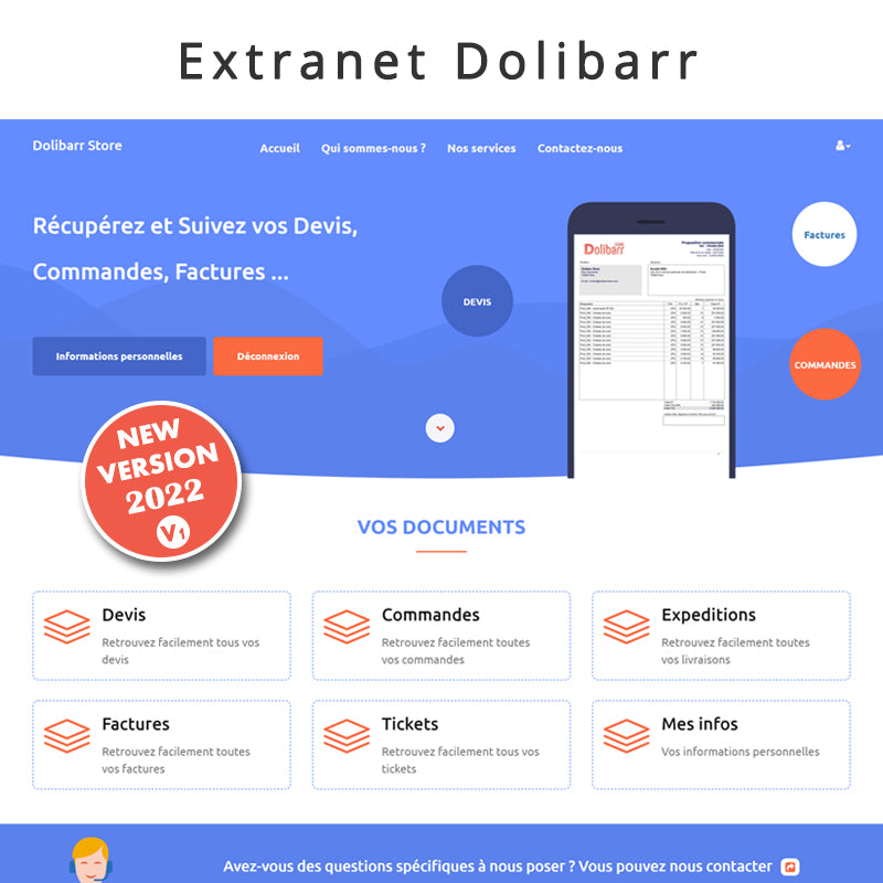Dolibarr Extranet - Website and Client Extranet - Doli MarketPlace