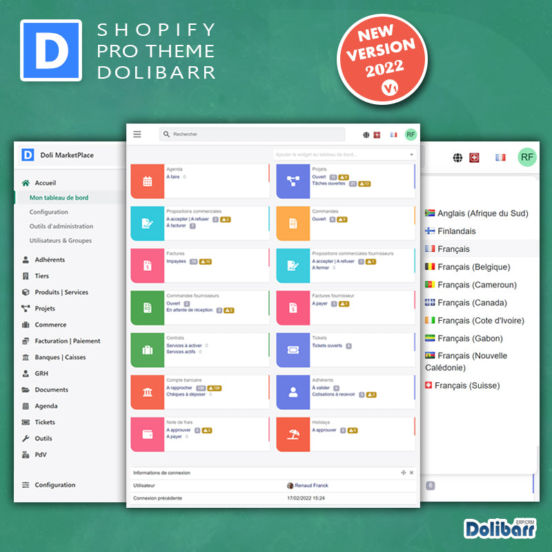 Shopify Pro Dolibarr Theme - Doli MarketPlace